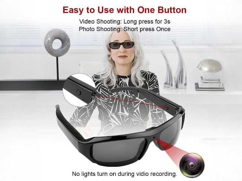 2025 HD Mini Glasses Camera with One Button Operation - Simple and Convenient


