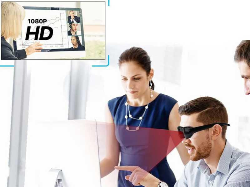 2025 HD 1080P Mini Glasses Camera, wearable video recorder for outdoor sports and surveillance

