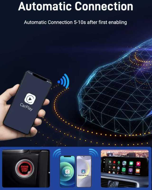 How the CarPlay adapter automatically connects every time you enter your car.