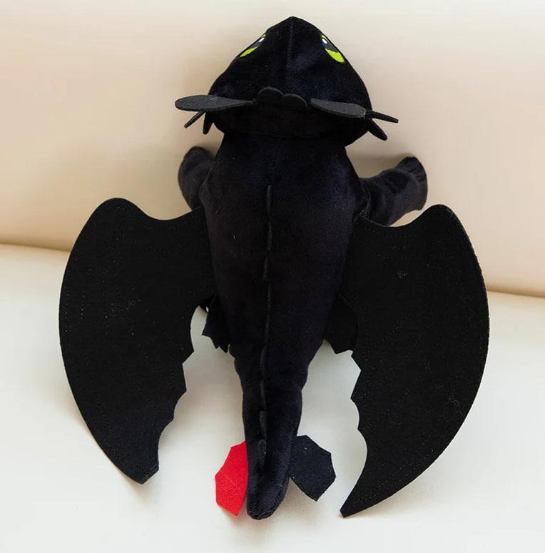 Black Toothless Plush – Soft & Cuddly Dragon Toy for Anime Fans
