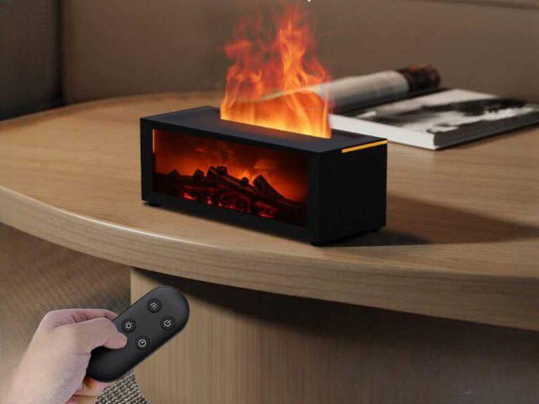 Modern Fireplace Aroma Diffuser with Essential Oil Function
