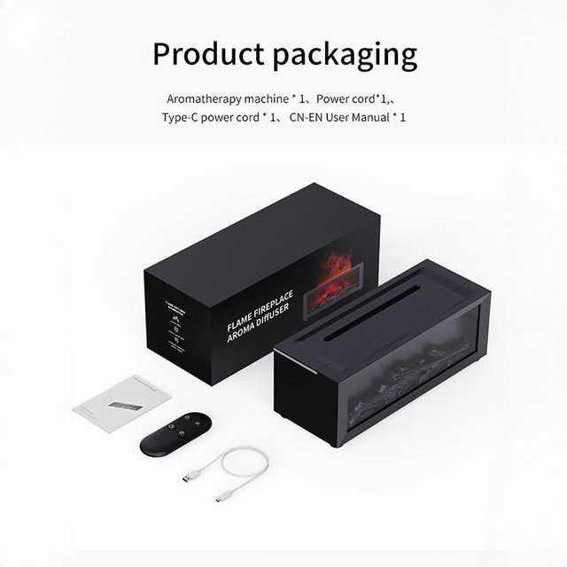 Fireplace Aroma Diffuser Unboxing - Packaging Contents