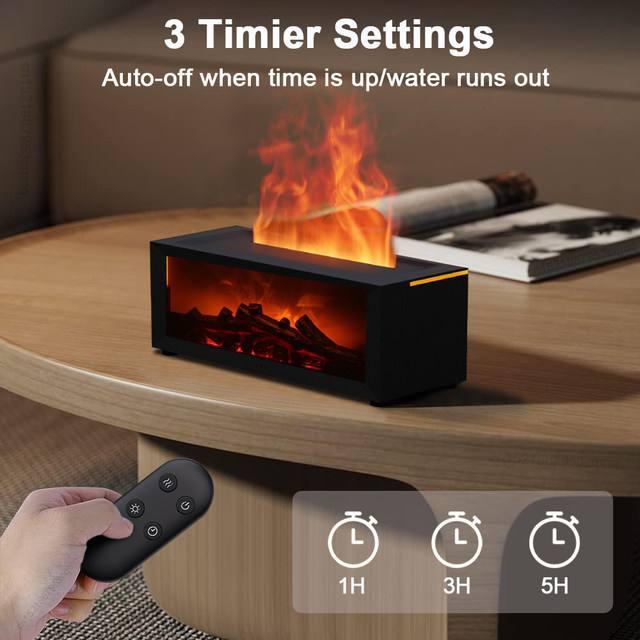 Fireplace Aroma Diffuser with 3 Timer Settings and Auto-Off Feature