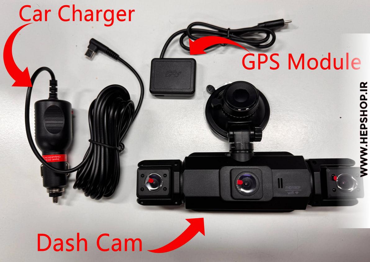 Car Dash Cam GPS Module and Charger – High-Tech Vehicle Monitoring