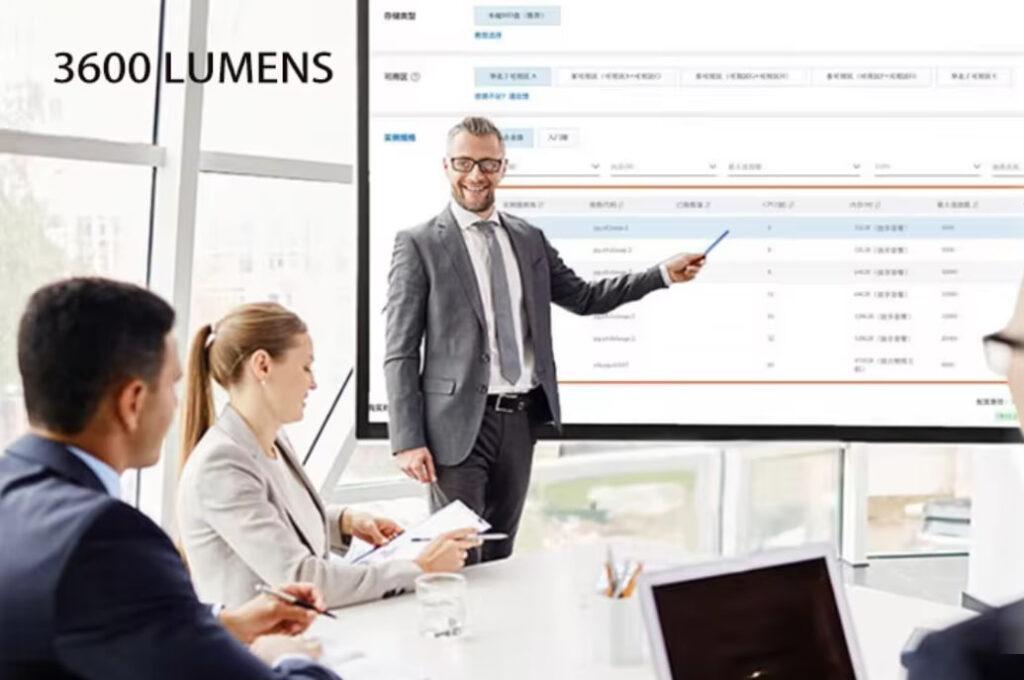 Optoma X343 Projector Showing Clear High-Definition Image with 3600 Lumens Brightness During Daytime