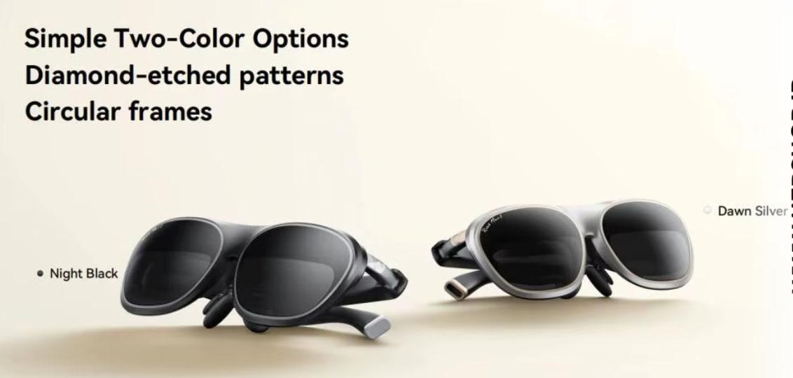 Rokid MAX 2 available in Down Silver & Night Black