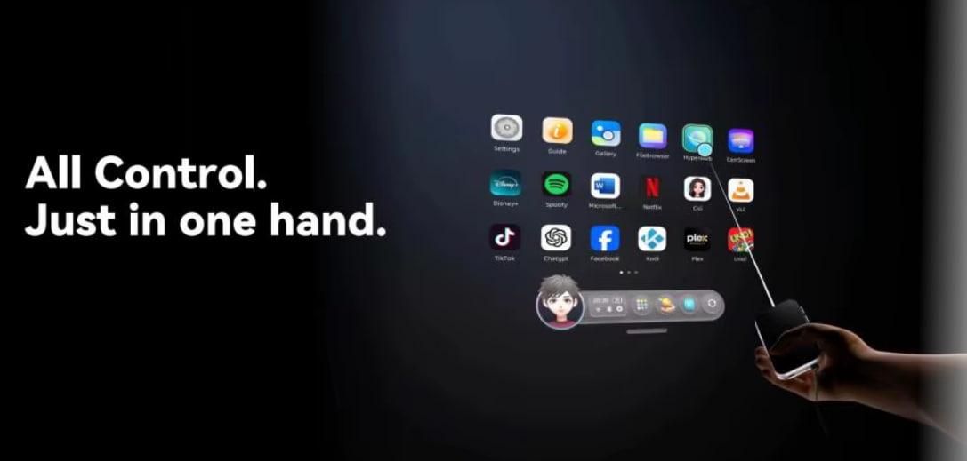 One-hand control with Rokid MAX 2 Smart AR Glasses