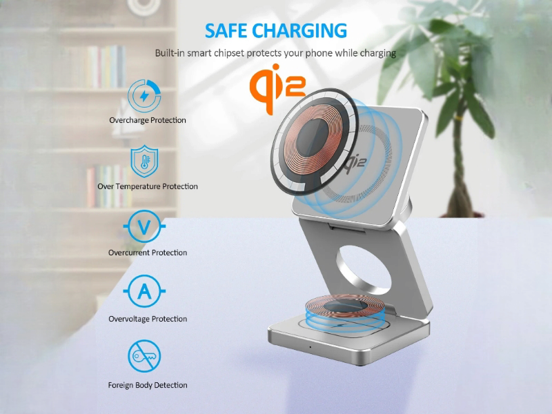 Smart chipset for safe charging with overcharge, overcurrent, and overvoltage protection