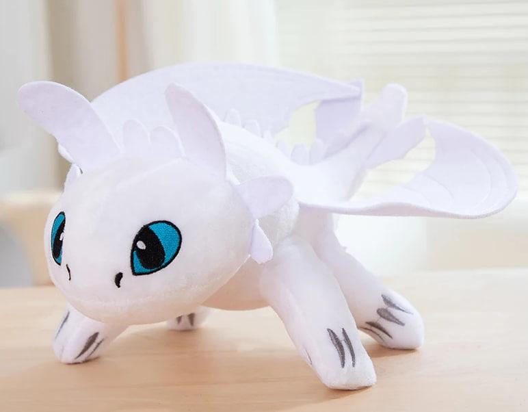 White Light Fury Plush – Soft & Cuddly Dragon Toy for Fans & Collectors